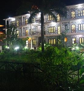 Sunset Camp at Night